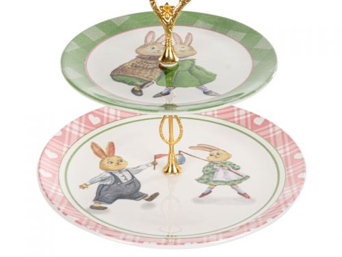 Блюдо двухярусное "Bunny" 19см и 26см