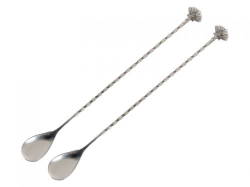 Набір із 2-х коктейльних ложок 27см (нержавіюча сталь)