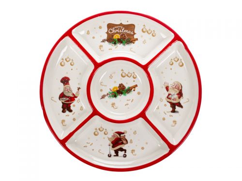 Блюдо для закусок "Санта" Діам 26см*3см