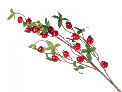Гілка декоративна гранат 100 см (пластик)