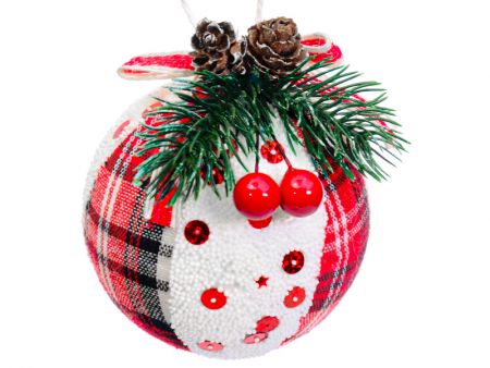 Набір ялинкових кульок 3шт, 8см