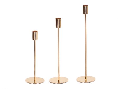 Набір із 3-х свічників 17 см, 22 см, 27 см (метал)
