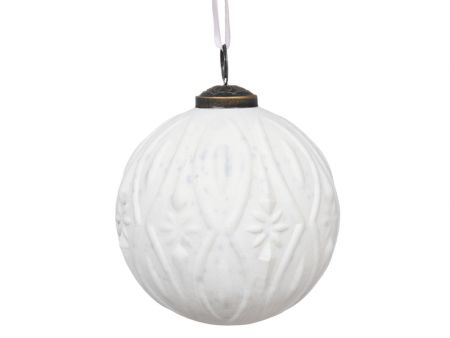 Ялинкова іграшка 10см білий