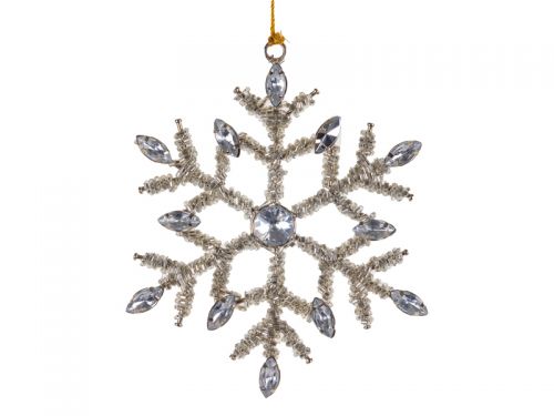 Декоративна прикраса 10 см срібло