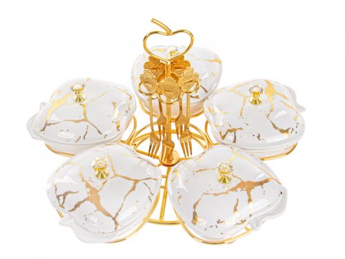 Менажниця з кришками на металл підставці