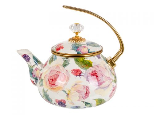 Чайник емальований "Рeony" Еlmani з кришкою, 2,2л