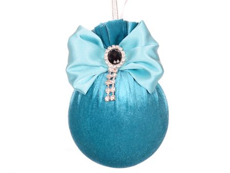 Ялинкова куля Ø 8 см з брошкою 