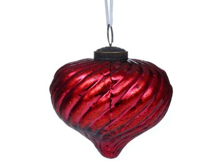 Ялинкова іграшка 10см червоний