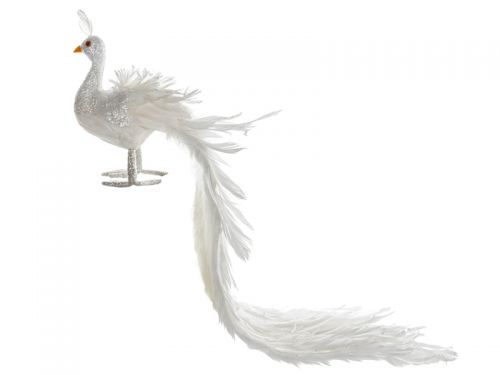 Фігурка Павич 75 см білий (пластик)