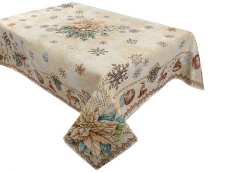 Скатертина гобелен TINSEL LUREX 140*240см