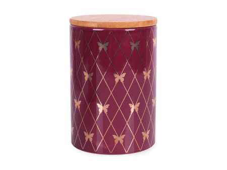 Банка для сипучих з бамбуковою кришкою 10х10х15см