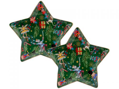 Набір з 2-х блюд "Green Christmas" 15 см