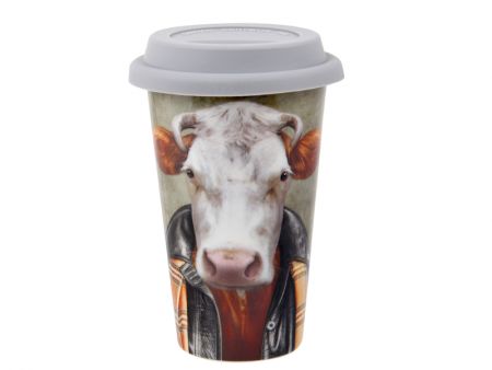 Кружка з силіконовою кришкою 