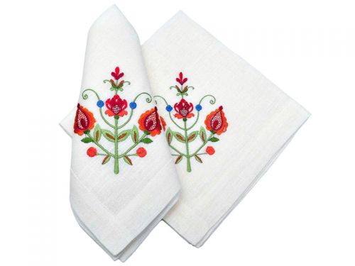 Серветка "Дерево життя" 4шт. 40х40 (білий льон ТХ-90) мод.1