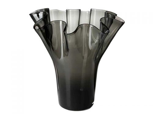 Ваза Tissue Grey h30 d 21 см