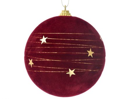 Набір з 3-х куль бургунди, 10см