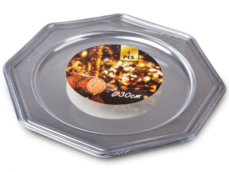 Тарілка для сервірування пластик 2шт, 30см