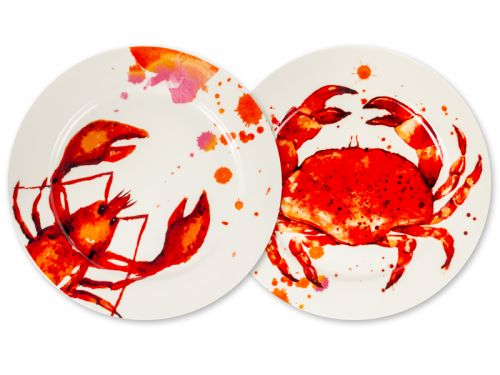 Набір тарілок "Red Shells" 2 шт 27 см