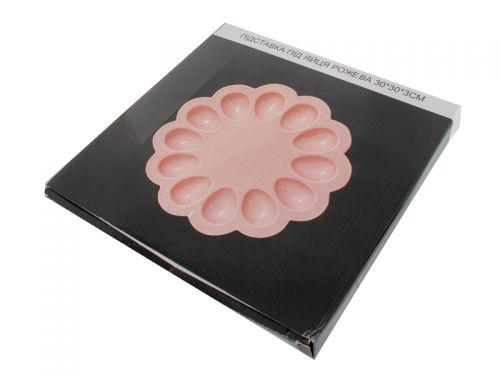 Підставка під яйця рожева 30х30х3см