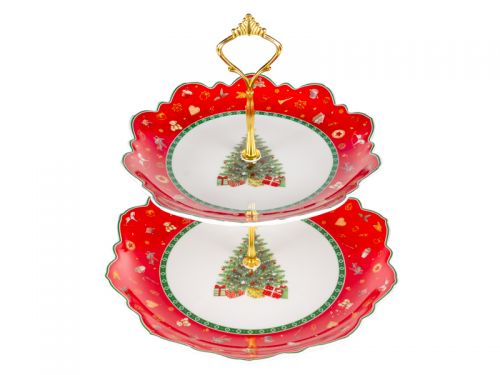 Двоярусне блюдо "Christmas Delight" 21,5см і 26,5см