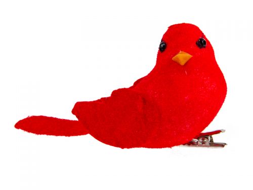 Набір з 2-х декоративних пташок 10 см (пластик)