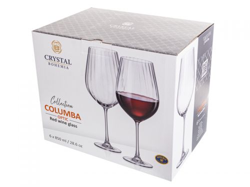 Набір келихів для вина "COLUMBA OPTIC" 850 мл 6 шт