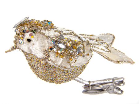 Ялинкова прикраса пташка декоративна 15х5см