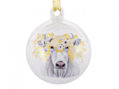 Ялинкова прикраса "Біле золото" 8,5 см