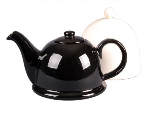 Чайник з метал. Фільтром та ковпаком, 800 мл (чорн.)