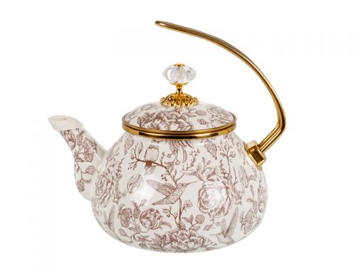 ЧАЙНИК ЕМАЛЬОВАНИЙ "BIRD" ELMANI З КРИШКОЮ, 2,2Л