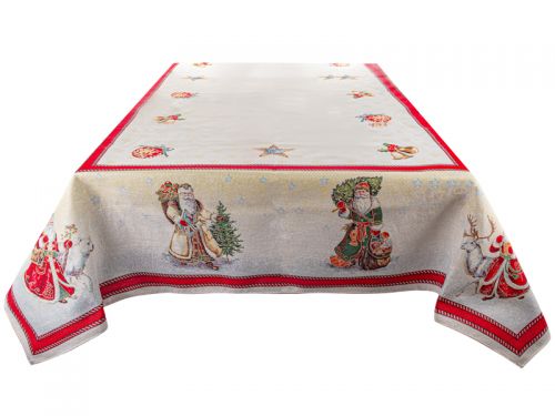 Скатертина гобеленова "Snowing" 140x140 см