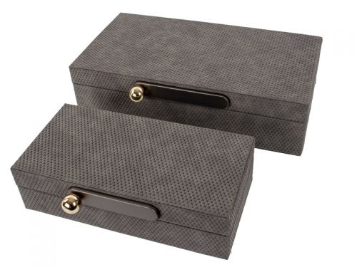 Набір з 2 шкатулок 38Х18Х8,5СМ/29Х13Х8 см