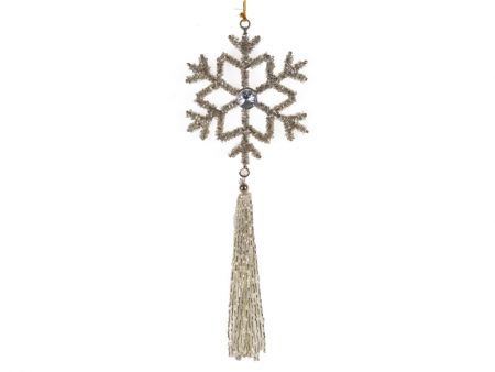 Декоративна прикраса 10 см срібло + 15 см