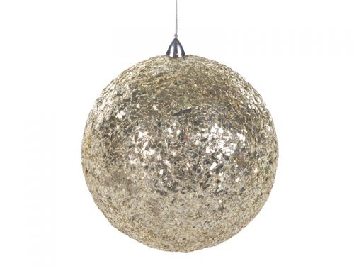 Прикраса декоративна куля срібло 15см