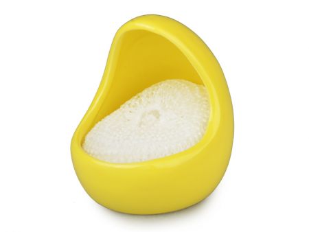 ПІДСТАВКА ПІД ГУБКУ ЖОВТА 9,5СМ