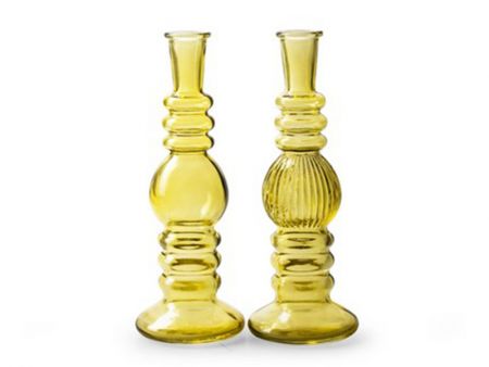 Набір із 2 свічників Green висота 23 см, діаметр 8,5 см