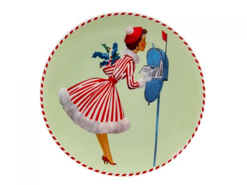 Набір з 2-х тарілок "Miss Christmas" 20,5см