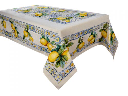 Скатертина гобелен "Сицилійський лимон" 140x260см