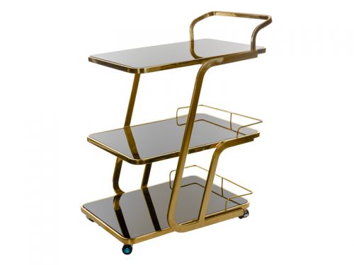 Барний столик 65,5х45х87 см (метал/скло)