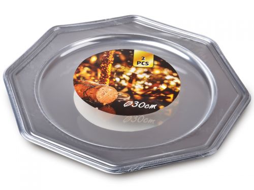 Тарілка для сервірування пластик 2шт, 30см