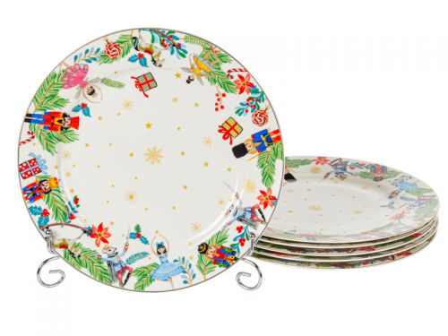 Набір тарілок "White Christmas" 6 шт 27 см