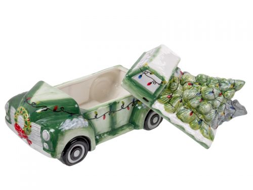 Банка для печива "Новорічна машина" 21х18.5х33 см