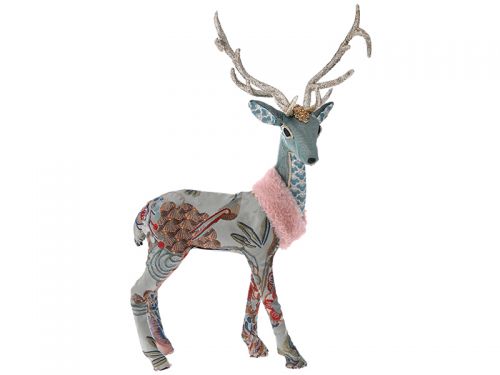 Різдвяний олень з еко хутром 39x17x54см
