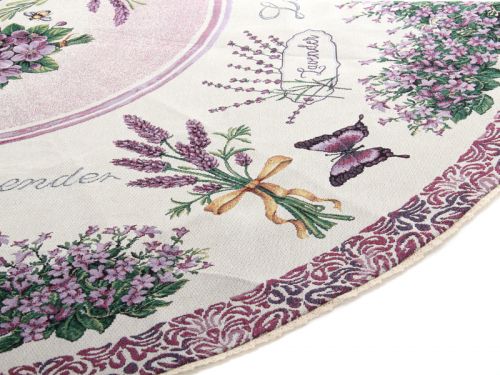 Скатертина гобелен "Violet" 140x140см кругла