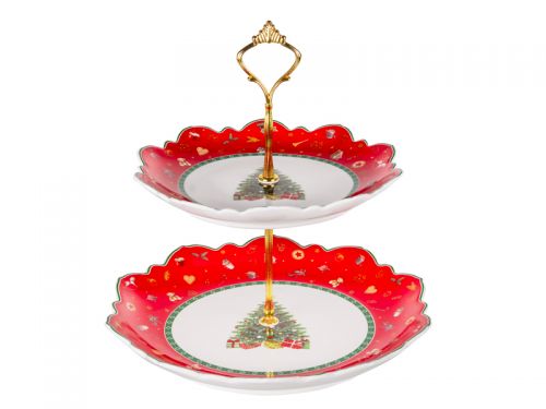 Двоярусне блюдо "Christmas Delight" 21,5см і 26,5см