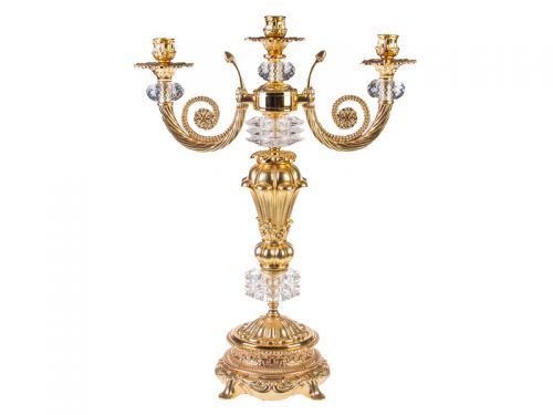 Підсвічник 3-х ріжковий + комплект свічок 3шт