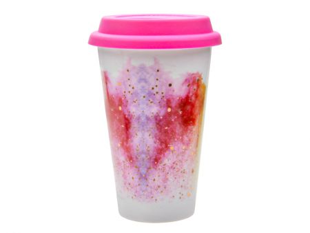 Кружка з силіконовою кришкою 350мл