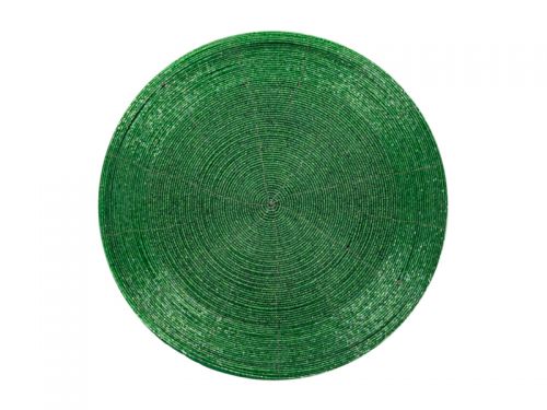 Плейсмат бісер 35см зелений