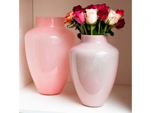Ваза Olaf Pink h30 d 21 см