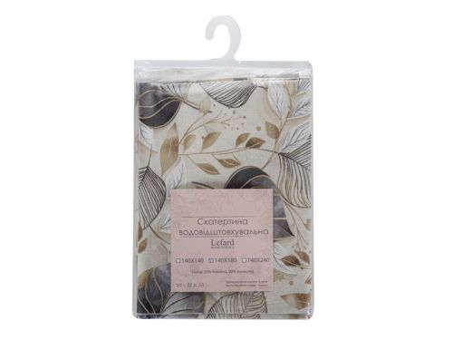 Скатертина водовідштовхувальна "Paladium" сірий 140х140см